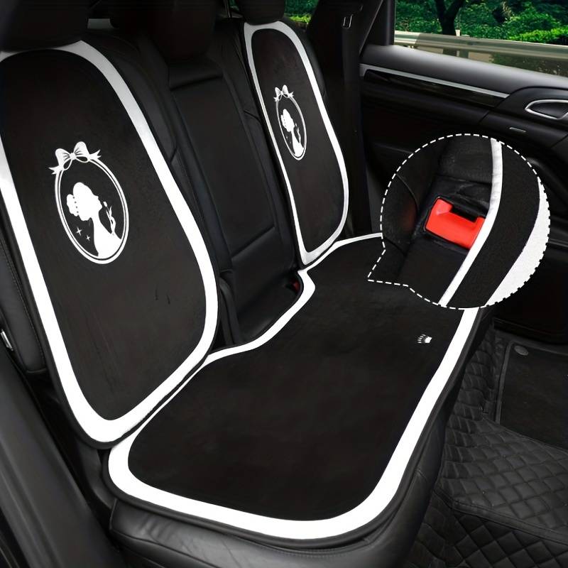 Stay Warm & Cozy This Winter with Plush Printed Car Seat Cushions - Perfect  Women's Car Accessories!